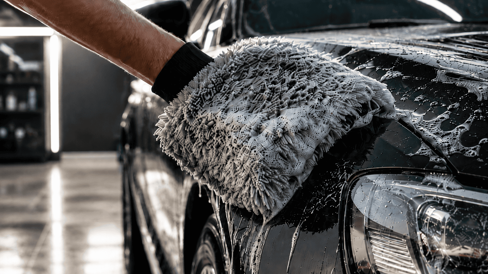 Auton ulkopesu pesukintaalla Autofixulla Oulussa
